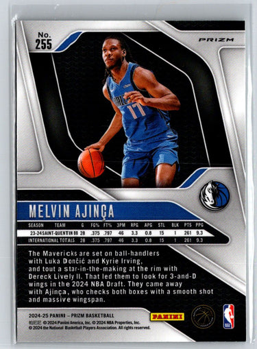 2024-25 Panini Prizm #255 Melvin Ajinca Prizms Green Wave S14