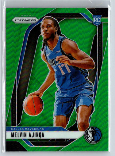 2024-25 Panini Prizm #255 Melvin Ajinca Prizms Green Wave S14