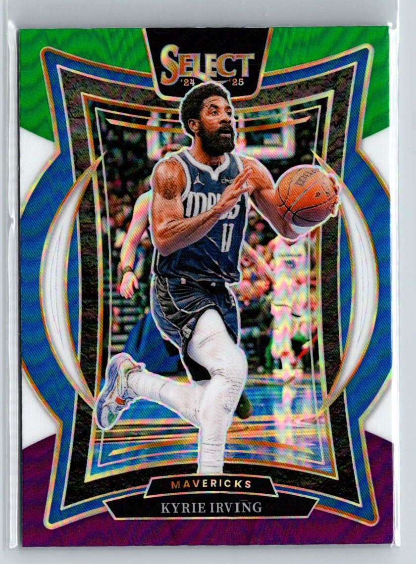 2024-25 Panini Select #46 Kyrie Irving Tri-Color Prizm S14