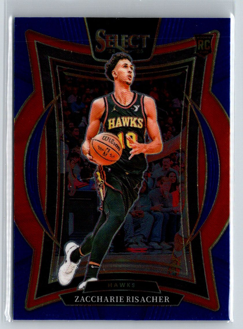 2024-25 Panini Select #86 Zaccharie Risacher Blue (Retail) S15