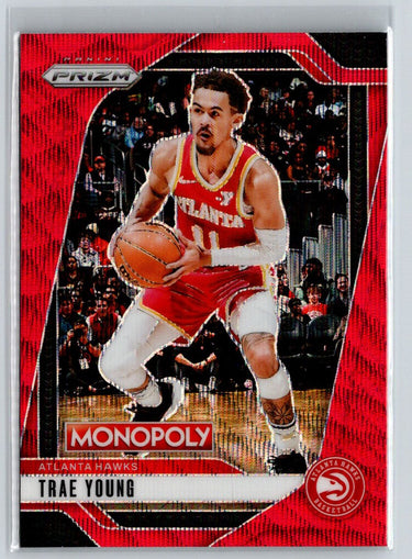 2024-25 Panini Prizm Monopoly #25 Trae Young Red Prizms S15