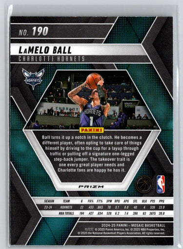 2024-25 Panini Mosaic #190 LaMelo Ball Silver S16