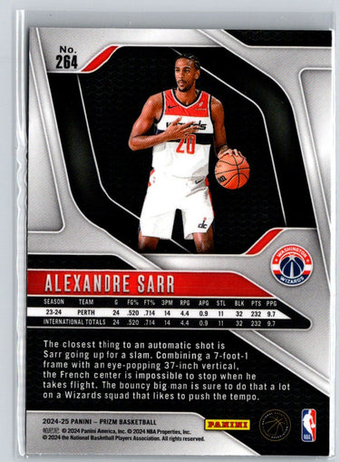 2024-25 Panini Prizm #264 Alexandre Sarr S16