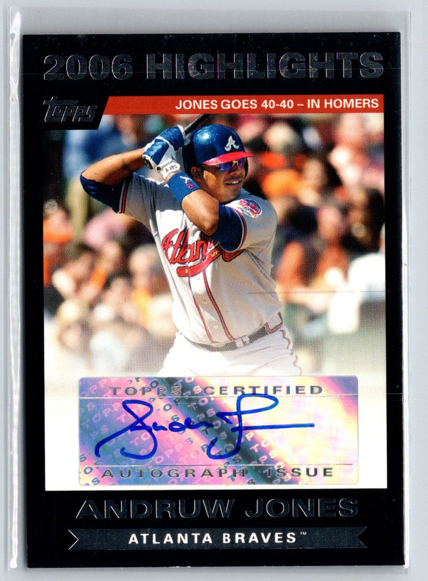 2007 Topps #HAAJ Andruw Jones Highlights Autographs S16