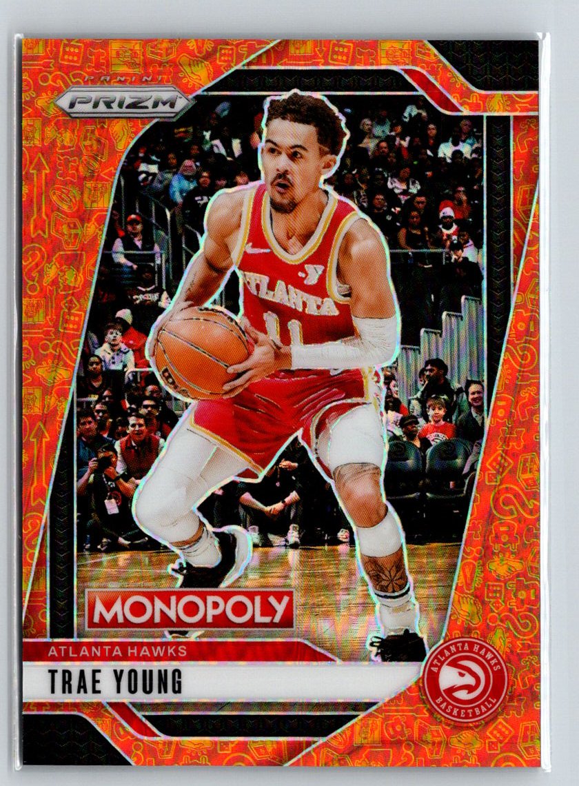 2024-25 Panini Prizm Monopoly #25 Trae Young Millionaire Club Prizms #/1499 S18