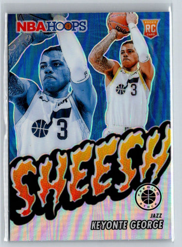 2023-24 Hoops Premium Stock #8 Keyonte George Sheesh Silver Prizm S20