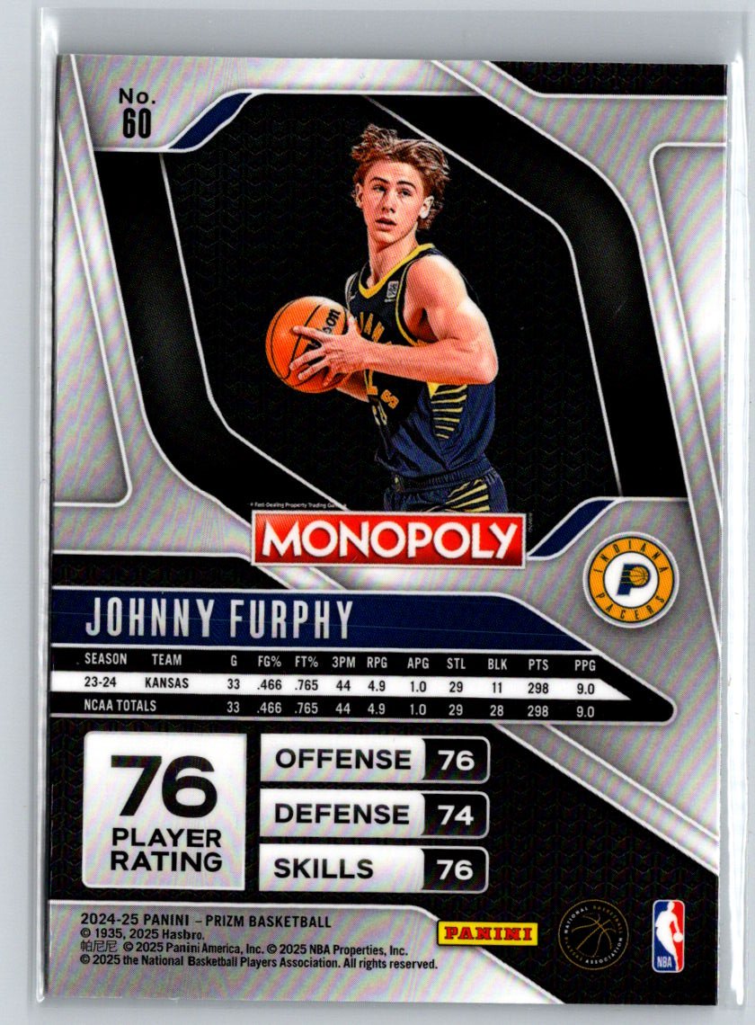 2024-25 Panini Prizm Monopoly #60 Johnny Furphy S21