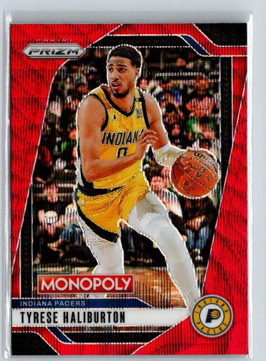 2024-25 Panini Prizm Monopoly #58 Tyrese Haliburton Red Prizms S21