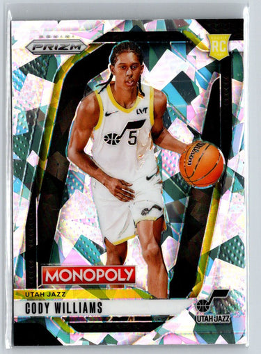 2024-25 Panini Prizm Monopoly #35 Cody Williams Ice Prizms S21