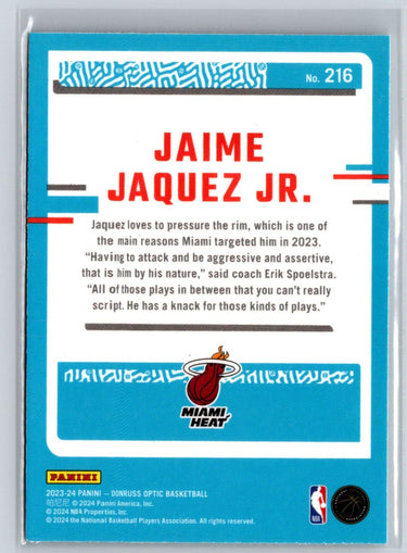 2023-24 Donruss Optic #216 Jaime Jaquez Jr. S21