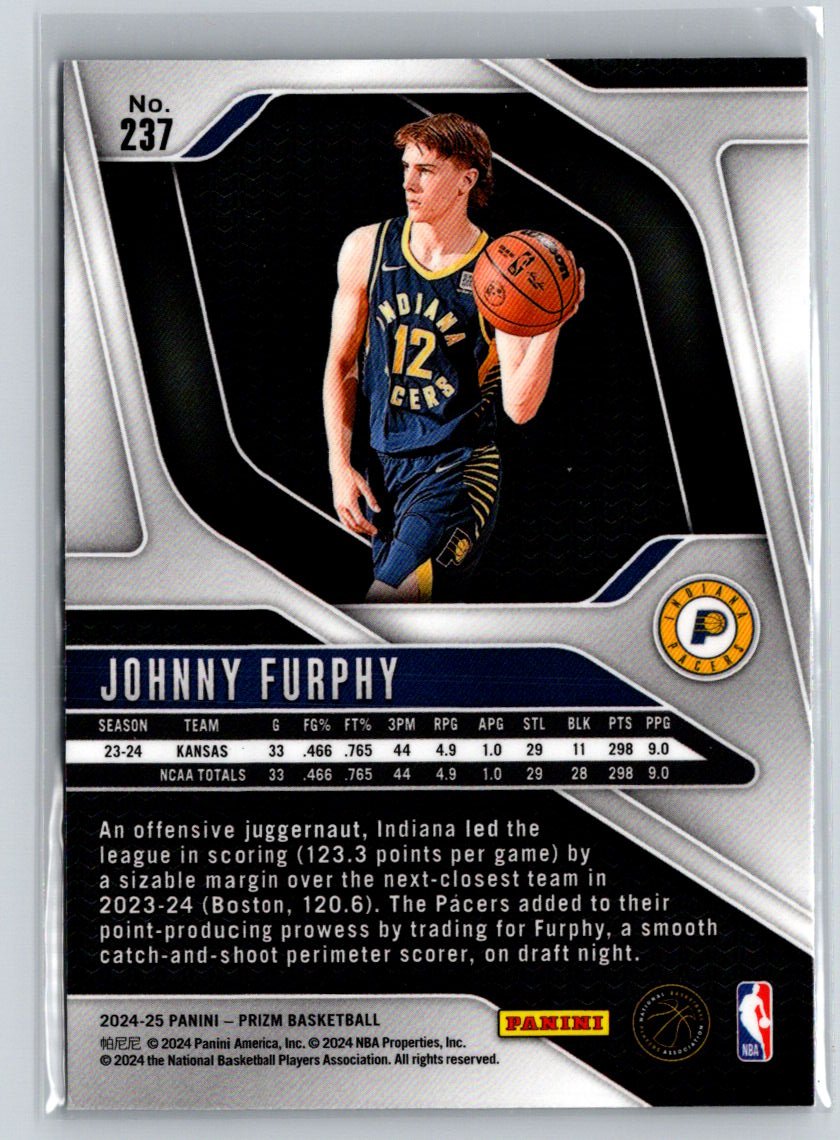 2024-25 Panini Prizm #237 Johnny Furphy S22