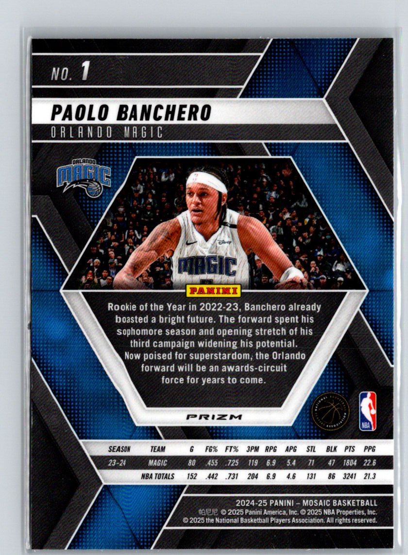 2024-25 Panini Mosaic #1 Paolo Banchero Mosaic S22