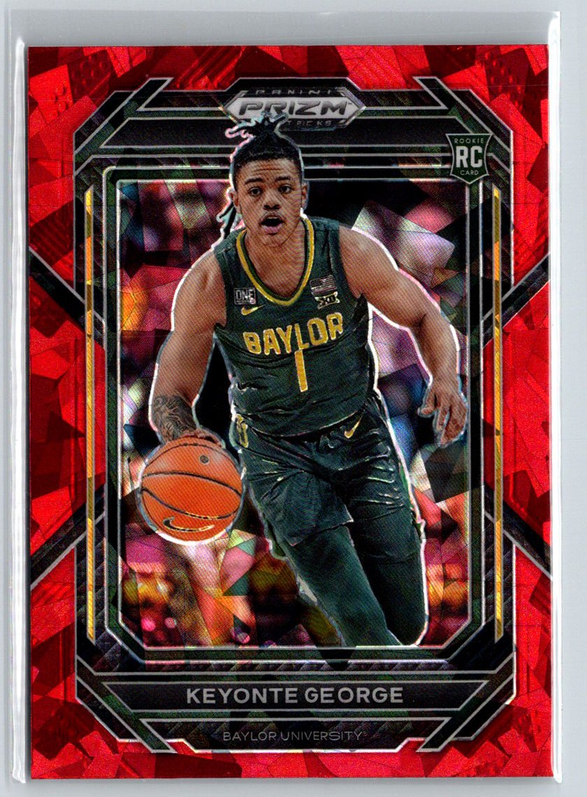 2023 Panini Prizm Draft Picks #47 Keyonte George Red Ice S22