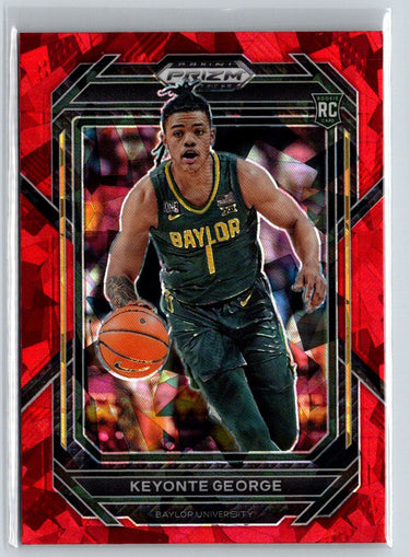 2023 Panini Prizm Draft Picks #47 Keyonte George Red Ice S22