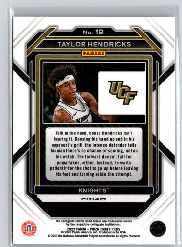 2023 Panini Prizm Draft Picks #19 Taylor Hendricks Green Wave S22