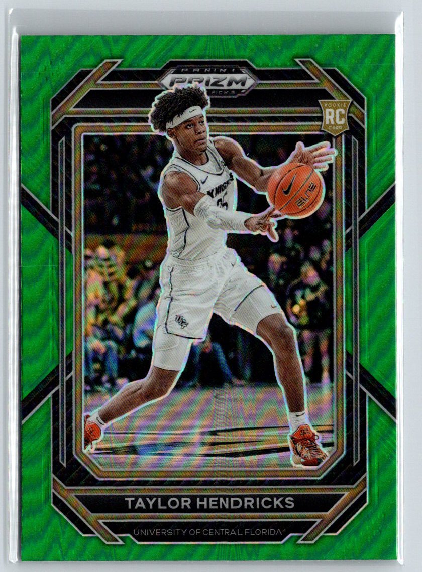 2023 Panini Prizm Draft Picks #19 Taylor Hendricks Green Wave S22