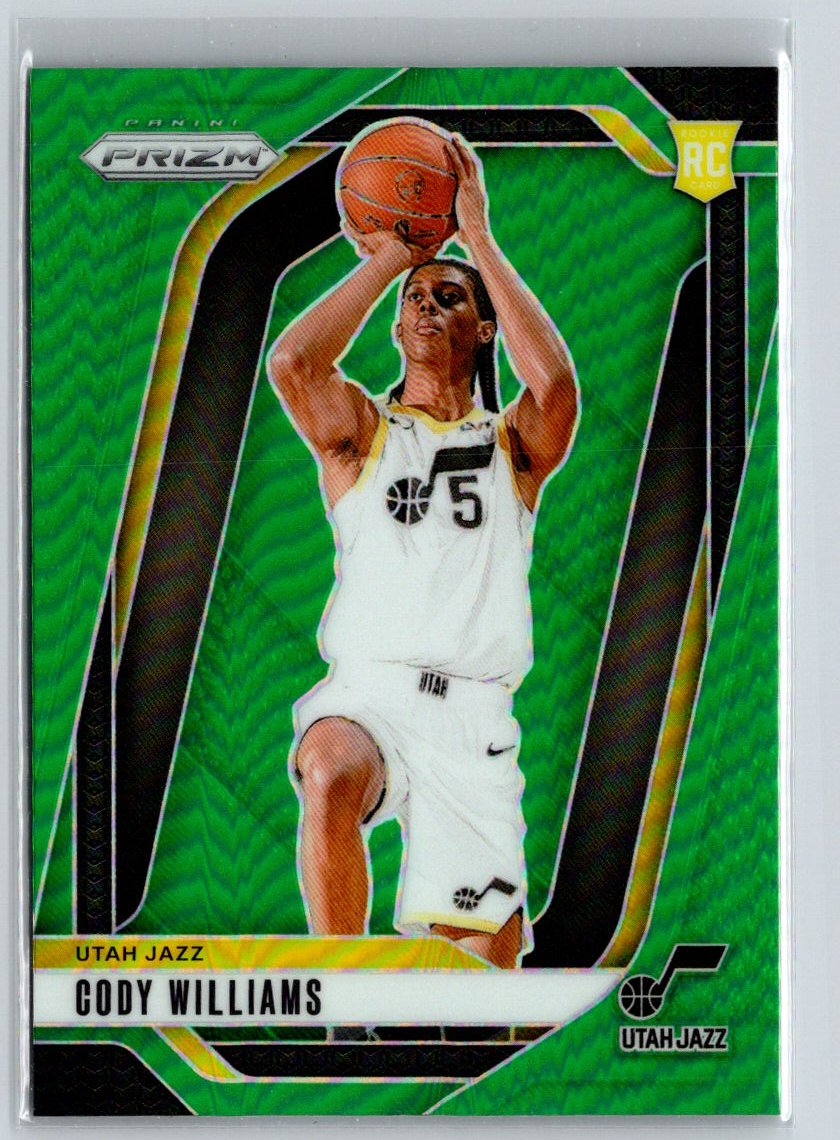 2024-25 Panini Prizm #232 Cody Williams Prizms Green Wave S23