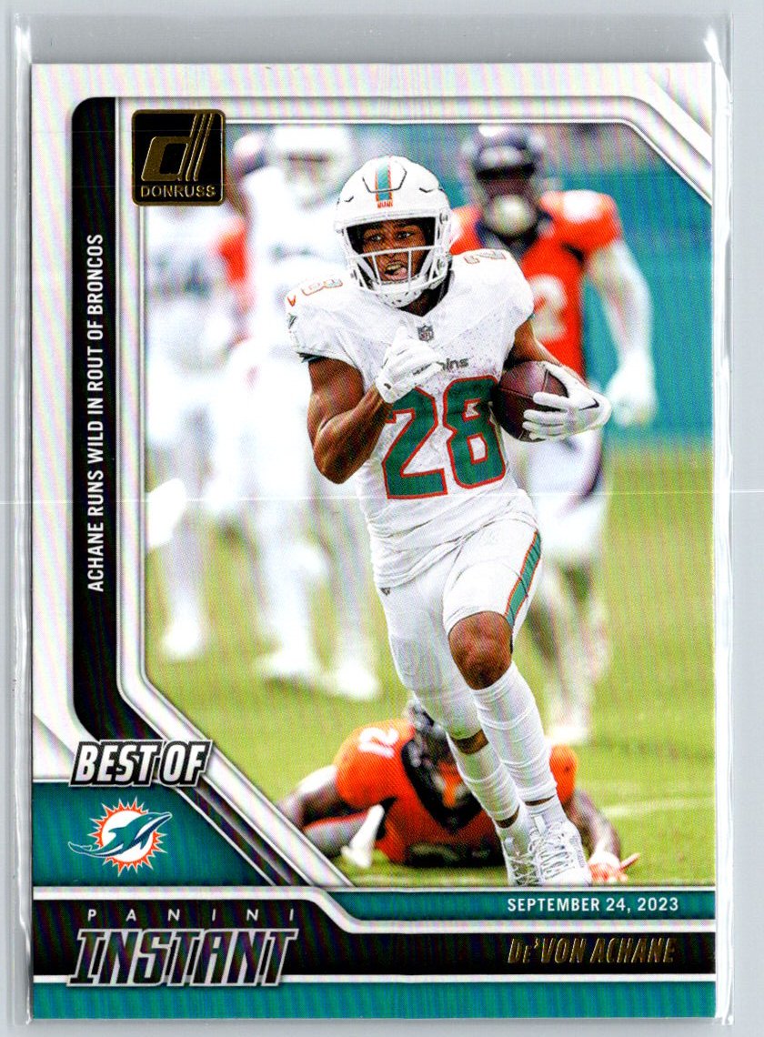 2024 Donruss #2 De'Von Achane Best of Panini Instant P29