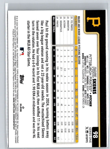 2025 Topps #98 Paul Skenes P29