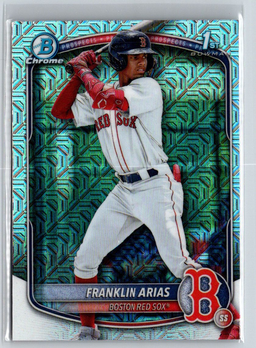 2025 Bowman #BCP-67 Franklin Arias Chrome Prospects Mojo Refractor P29