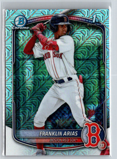 2025 Bowman #BCP-67 Franklin Arias Chrome Prospects Mojo Refractor P29