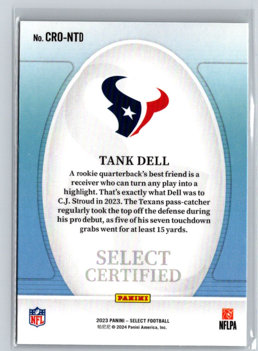 2023 Panini Select #CRO-NTD Tank Dell Select Certified Rookies P30