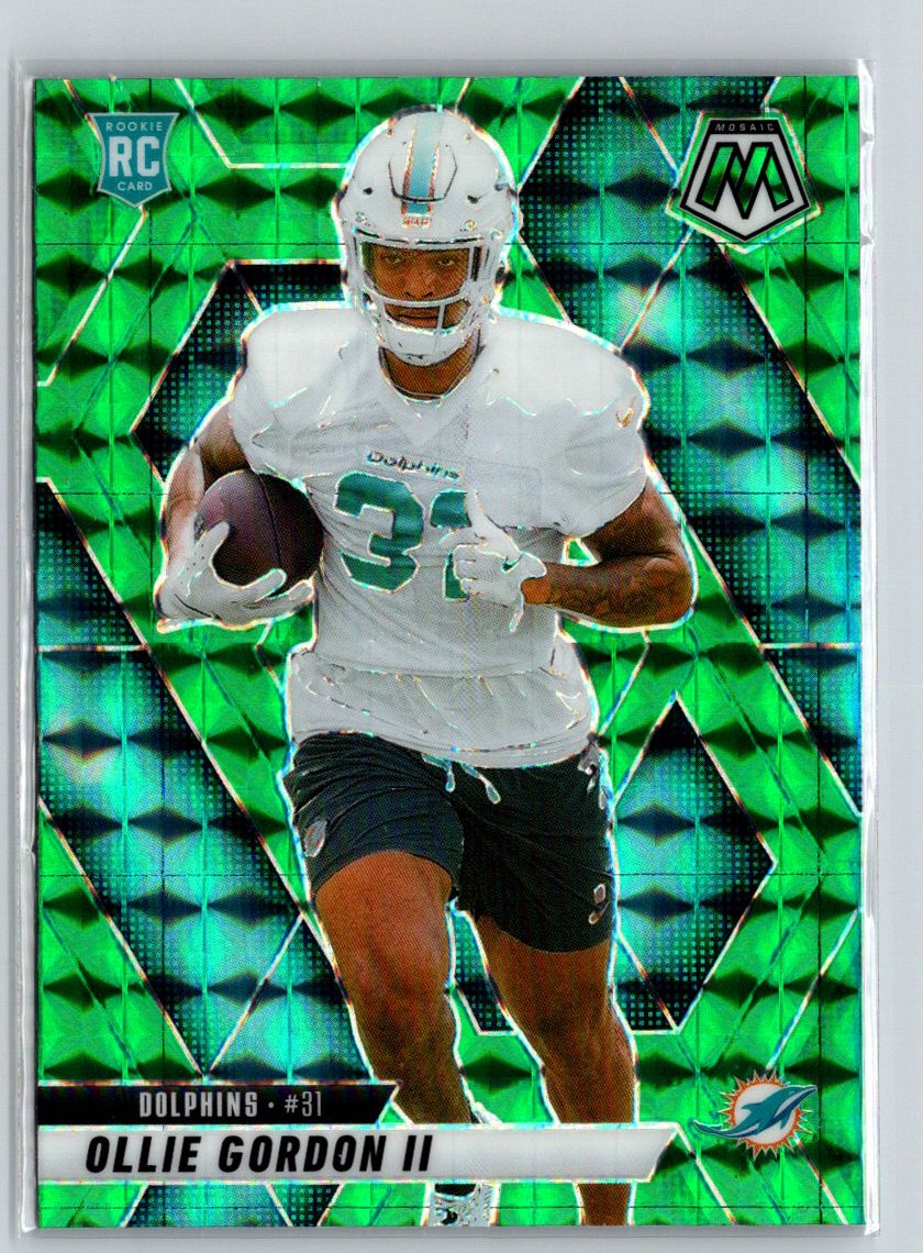 2025 Panini Mosaic #310 Ollie Gordon II Mosaic Green P30