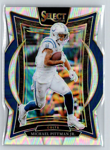 2024 Panini Select #83 Michael Pittman Jr. Silver Prizm Die Cut P31