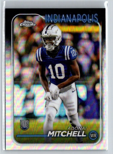 2024 Topps Chrome #210 Adonai Mitchell Refractor P31