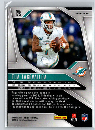 2024 Panini Prizm #175 Tua Tagovailoa Green Ice P31