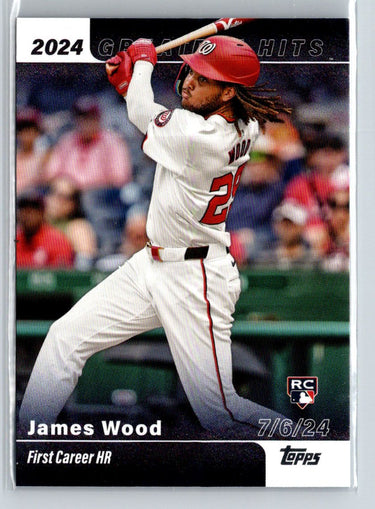 2025 Topps #GH-13 James Wood 2024 Greatest Hits P32