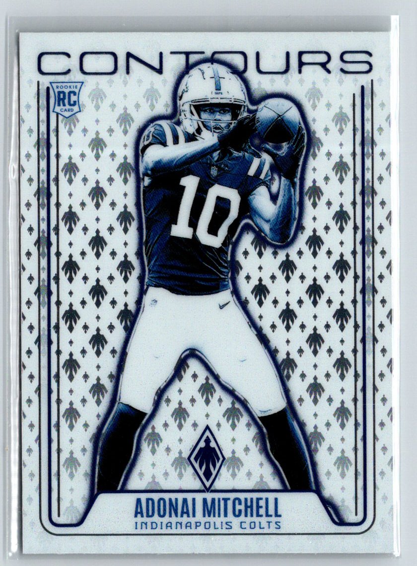 2024 Panini Phoenix #CON-AML Adonai Mitchell Contours Wave P34