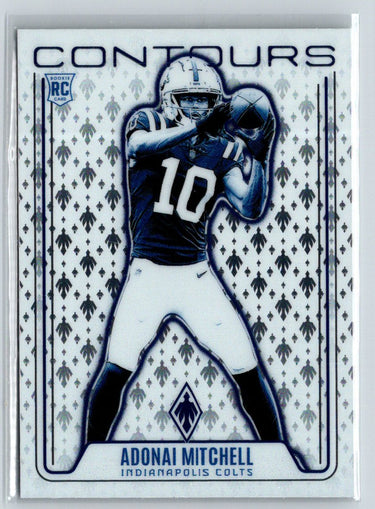 2024 Panini Phoenix #CON-AML Adonai Mitchell Contours Wave P34