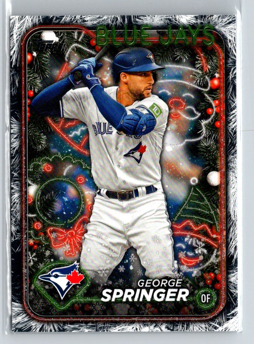 2024 Topps Holiday #H124 George Springer Holiday Tree P35