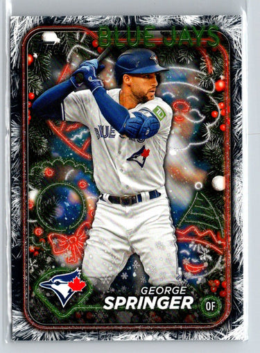 2024 Topps Holiday #H124 George Springer Holiday Tree P35