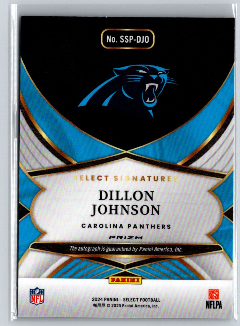 2024 Panini Select #SSP-DJO Dillon Johnson Select Signatures Prizm P36
