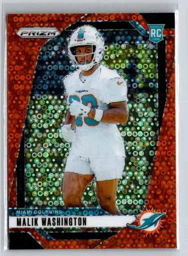 2024 Panini Prizm #371 Malik Washington Orange Disco Prizm P36
