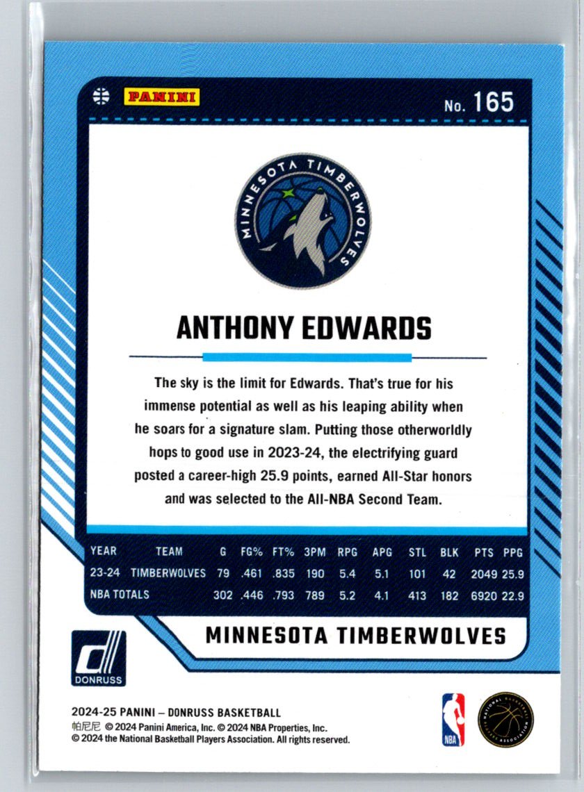 2024-25 Donruss #165 Anthony Edwards P36