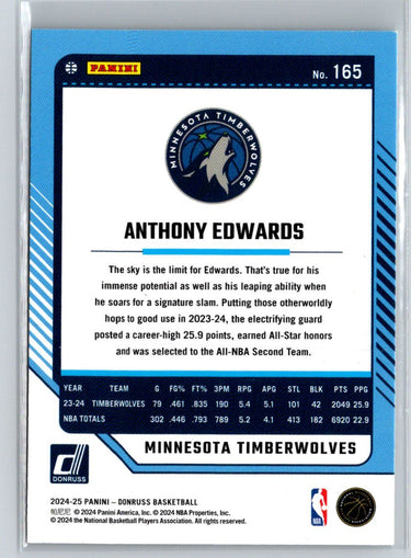 2024-25 Donruss #165 Anthony Edwards P36
