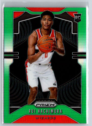 2019-20 Panini Prizm #255 Rui Hachimura Prizms Green P37