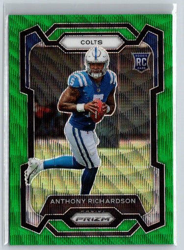 2023 Panini Prizm #343 Anthony Richardson Green Wave P37