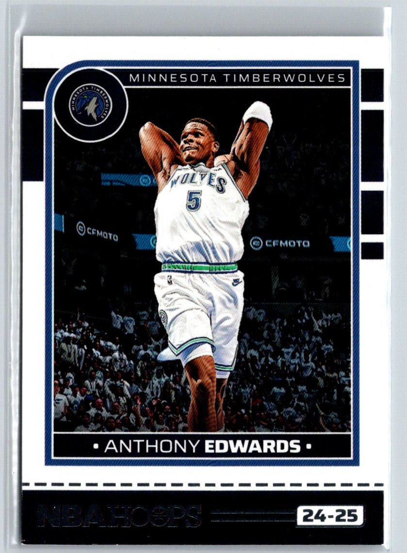 2024-25 Hoops #181 Anthony Edwards P37