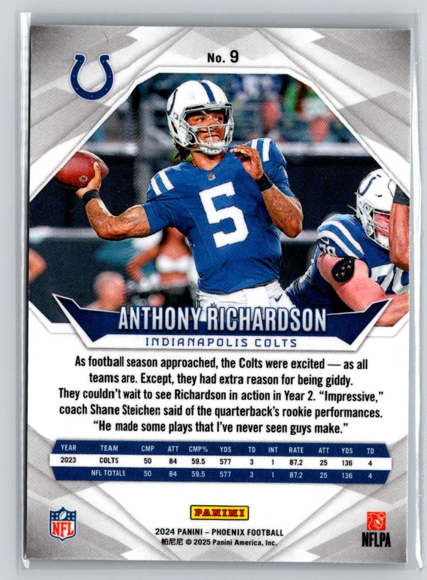 2024 Panini Phoenix #9 Anthony Richardson International P37