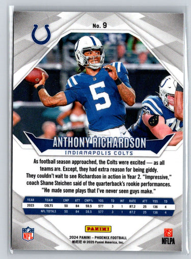 2024 Panini Phoenix #9 Anthony Richardson International P37