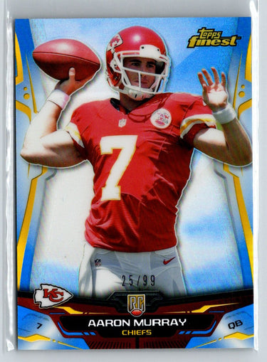 2014 Finest #135 Aaron Murray Blue Refractors #/99 P38