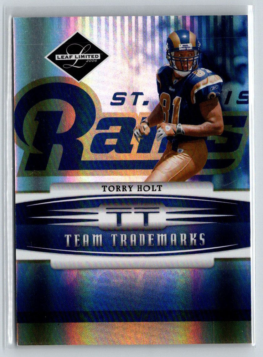 2006 Leaf Limited #TT-38 Torry Holt Team Trademarks Holofoil #/50 P38