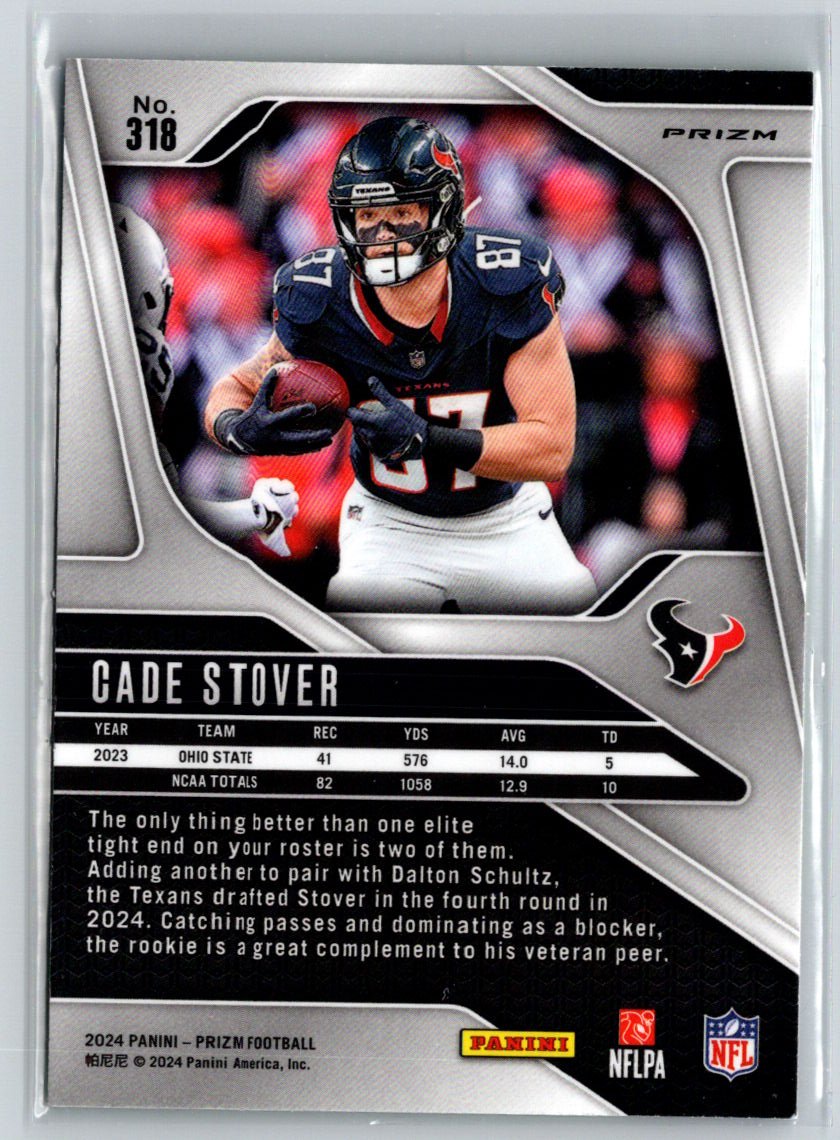 2024 Panini Prizm #318 Cade Stover Neon Green Pulsar P38