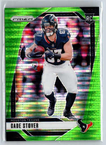2024 Panini Prizm #318 Cade Stover Neon Green Pulsar P38