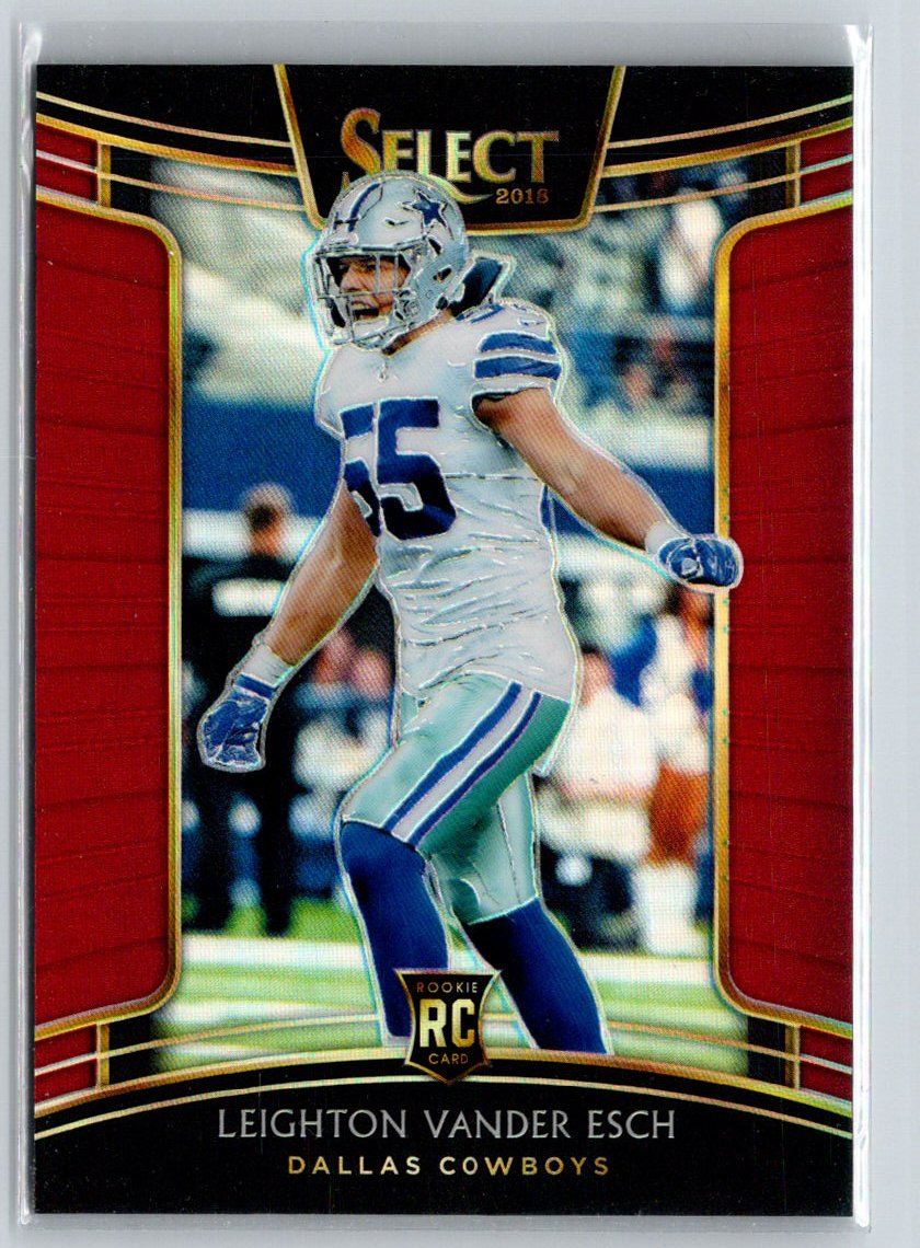 2018 Panini Select #92 Leighton Vander Esch Maroon Prizm #/99 P39