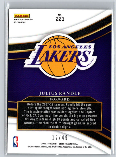 2017-18 Panini Select #223 Julius Randle Copper Prizms #/49 P39